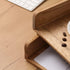 Wood Stackable Paper Trays for Office Supplies - 2 Set Wooden Desktop File Folder Holder Tray for Letter Document