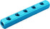 Baomain Aluminum Air Manifold Block, 5-Way 8-Port, 1/4" PT Threaded for Pneumatic Systems