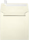 LUXPaper Square Invitation Envelopes | 6" x 6" | Natural Linen | Peel & Press | 80lb. Text | 50 Qty