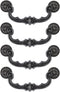 SUPERFINDINGS 4 Sets Vintage Bail Pull Handles 6.5 inch Hole Center Antique
