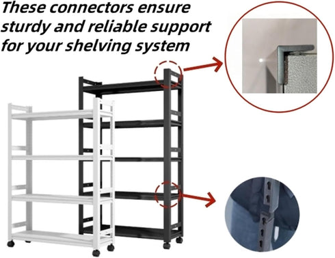 Sraseenomy 50 (25 25 Pcs Post Inserts Connectors for Storage Rack and Whalen Muscle Rack Shelving - PP Plastic, Sturdy