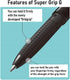 PILOT Super Grip G 0.7mm Ocean Plastic Knock Type Oil-based Ballpoint Pen, 5 Piece Set with Original Stylus Ballpoint