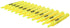 School Smart Tank Style Highlighter, Chisel Tip, Yellow, Pack of 12