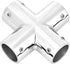 Stainless Steel 4 Way Pipe Fittings, 25mm 1 Inch 90 Degree Hardware Accessories, 4 Way Corner Pipe Fittings