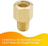 Legines Brass Pipe Fitting, NPT Adapter 1/4" Female to 1/8" Male Reducing Adaptor, 1200psi High Pressure, Pack of 2