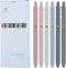 Ddaowanx Gel Pens, 0.5mm Fine Point Quick Dry Blue Ink, Cute Colorful Barrel Smooth Writing Pen, 6 Pcs