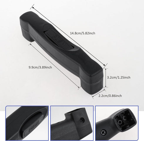 Luggage Trunk Handle, Wear Resistant Replacement Carrying Case Handle, Suitcase Pull Handle Grip, 148mmx22mm