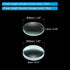 PATIKIL 10cm Focal Length 50mm Double Convex and 10cm Focal Length 50mm Double Concave Lens 1 Set, 2 Pack Glass Optically Polished Round Edges Lens for Physics Experiment Classroom, Clear