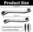 Hvac Service Wrench Tools,3/16", 1/4", 5/16", 3/8" 4 IN 1 Service Adjustable Wrenches with 2 Hexagon Bit Adapter Kit for Air Conditioner, Refrigeration Equipment O-Q-027 by Seamaka
