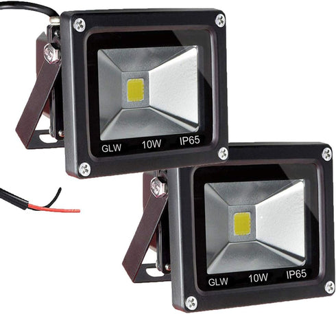 12V AC or DC LED Flood Light,10W Mini IP65 Waterproof Outdoor Light,900LM,6000K,Daylight