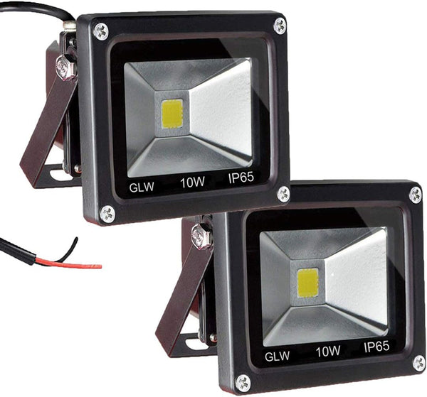 12V AC or DC LED Flood Light,10W Mini IP65 Waterproof Outdoor Light,900LM,6000K,Daylight