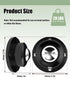 Self Adhesive Caster Wheels, 1 Inch Swivel Steel Appliance Rollers, 28 LBS Load Capacity (8 PCS, Black)