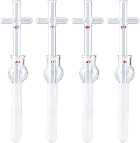 4E's USA Tissue Grinder 10mL Glass Set of 4, Borosilicate Glass Homogenizer Lab Mortar Pestle with Pestle