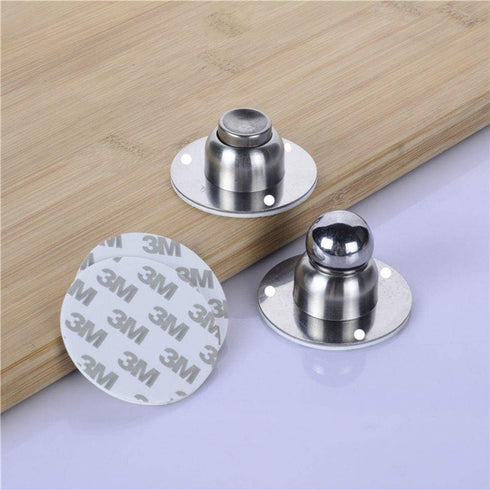 ZjarFwg Magnetic Door Stopper, 2 Pcs Heavy Duty Mini Soft-Catch Wall Mount Door Catch Doorstop