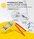 3 Pack Hydraulic Seal Installation Tools, Hydraulic Cylinder Piston Repair Seal Kit, U-Cup Rod Seal Installation Tool Kits Upgraded Seal Twistor Install Tool Set by sixcow