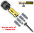 IVY Classic 44852 1/2" Square to 1/4" Hex Mega-Magnetic Impact Driver Adapter, 1/Card