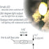 6hr QBIS Outdoor Christmas Lights - Fairy Lights Battery Operated with Small Warm White LEDs, Green Wire