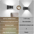 Dimmable 3000K/4000K/6000K Hallway(Black,2P) TRLIFE Rechargeable Battery Operated Wall Sconces, Remote Control LED Wall