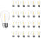 Jslinter S14 LED Bulbs, 25-Pack, 1W Energy-Efficient Outdoor String Lights, 2700K Warm White, E26 Base, Waterproof