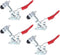 POWERTEC 4PK Toggle Clamp, 60 lbs Capacity, 201 Quick Release Horizontal Clamps for Woodworking Jigs