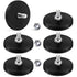 Learay 6 Pack Rubber Coated Magnets, 31 LBS Neodymium Magnet Base with M6