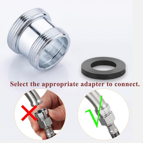 CNYMANY 16 pcs Faucet Adapter Kit, Male Female Sink Faucet Adapter Set for Connecting Garden Hose Water Filter via