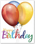 Small World Greetings Large Happy Birthday Card, Blank Inside with Envelope, 11.75" x 9"