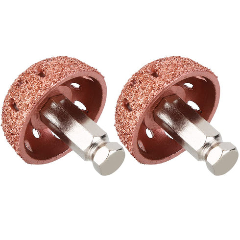 2PCS Tungsten Steel Grinding Head, Tire Buffing Wheel, 70 Coarse Grit