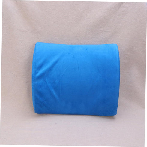 Lumbar Support Pillow Thick Memory Back Cushion for Office and Home Use Alleviates Blue Color Ergonomic Design