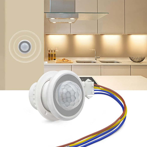 hiSpkNix 12 Pack 85-265V 40W, 30s Motion Sensor Switch PIR Wall/Ceiling Mount with Auto-Off & Night Mode