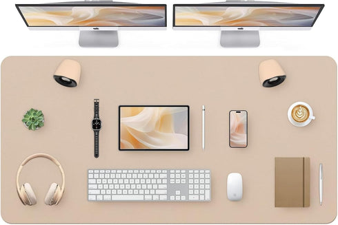 Bloss Extra Large Desk Mat 55" x 24", Non-Slip Dressing Table Cover