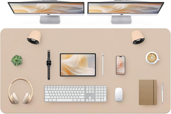 Bloss Extra Large Desk Mat 55" x 24", Non-Slip Dressing Table Cover