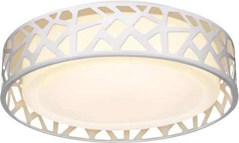 LED Flush Mount Ceiling Light, 14 Inch Dimmable Round Lighting Fixture, 20W