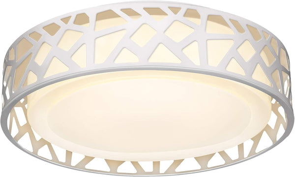 LED Flush Mount Ceiling Light, 14 Inch Dimmable Round Lighting Fixture, 20W