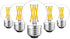 Greeogin G16.5 LED Light Bulbs Dimmable, 6W E26 Edison Bulbs,Warm White 2700K,600lm,6W Equal