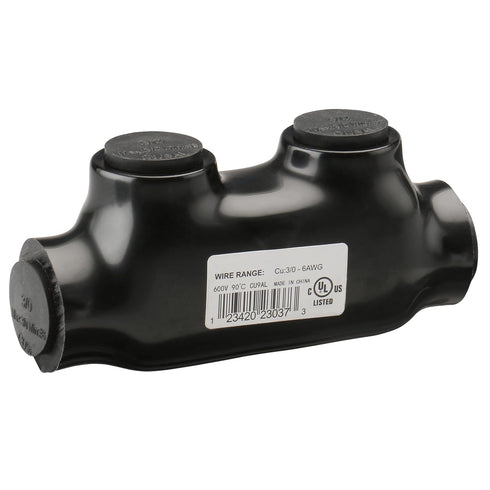 Insulated Inline Splice Connector - Allen Hex Electric Connector for Copper and Aluminum Wire (3/0 AWG)