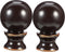 IWOWHERO Cow Horn Decorative Head Lamp Finial 2Pcs Unique Lamp Toppers for Table