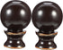 IWOWHERO Cow Horn Decorative Head Lamp Finial 2Pcs Unique Lamp Toppers for Table