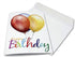 Small World Greetings Large Happy Birthday Card, Blank Inside with Envelope, 11.75" x 9"