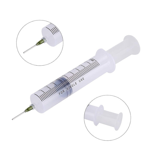 2 Pack 100ml Syringes with 55.1 Inch Tube and Needles 14G 1.5”, Sterile Syringe Individually Packaged for Labs, Liquid Measuring,Oil or Glue Applicator