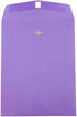 JAM PAPER 9 x 12 Colored Envelopes with Clasp Closure, Violet Purple Recycled, 25/Pack