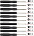 Fixinus 10 Pieces Slotted Mini Screwdrivers Set | 2.0mm Flat Head for Cell Phone, Tablet, and Small Electronics