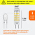 GY6.35 Bulb, 4W(50W 12V-24V 3000K, 500 T4 GY6.35 Bulbs Non-Dimmable, Pack 5 Maelsrlg LED Equivalent), AC/DC, Warm White