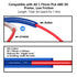 Aokin 2 PTFE Bowden Tubing (1.5m/Each Blue) - for 1.75mm Filament with 4 Pcs PC4-M6 & PC4-M10 Fittings for 3D Printers