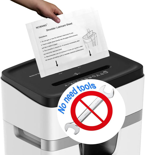 Paper Shredder Lubricant Sheets, Shredder Oil Sheet for Blades (48 PACK)