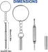 5Pcs Mini Glasses Screwdriver, 3 in 1 Multifunction Eyeglass Repairing Kit with Keychain