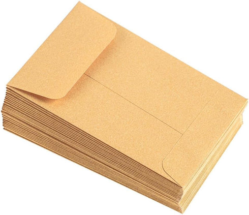 LUXPaper #4 Coin Envelopes | Peel & Press | 3'' x 4 1/2'' | Gold Metallic | 50 Qty