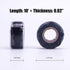 Self Fusing Silicone Tape Leak Seal - 1 In 10 Ft Black, No Adhesive Waterproof Silicon Rubber Self Amalgamating Tape