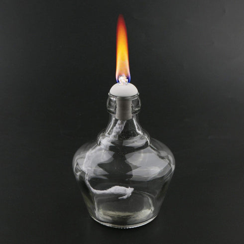 150ml Alcohol Burner Lamp, Glass Lab Bunsen Burners with 5 Replacement Wicks and 3 Funnel