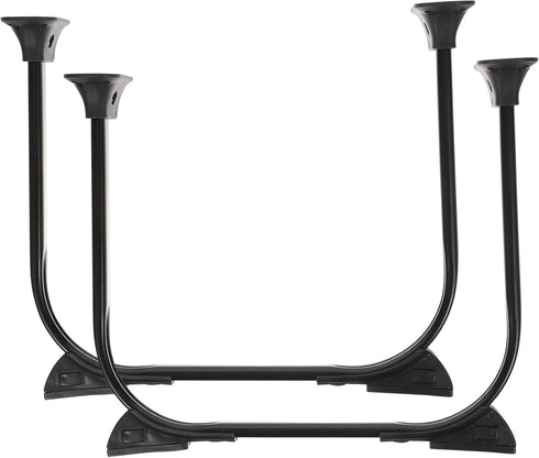 Toddmomy 2pcs Foldable Metal Hairpin Legs Heavy Duty Furniture Table Legs for